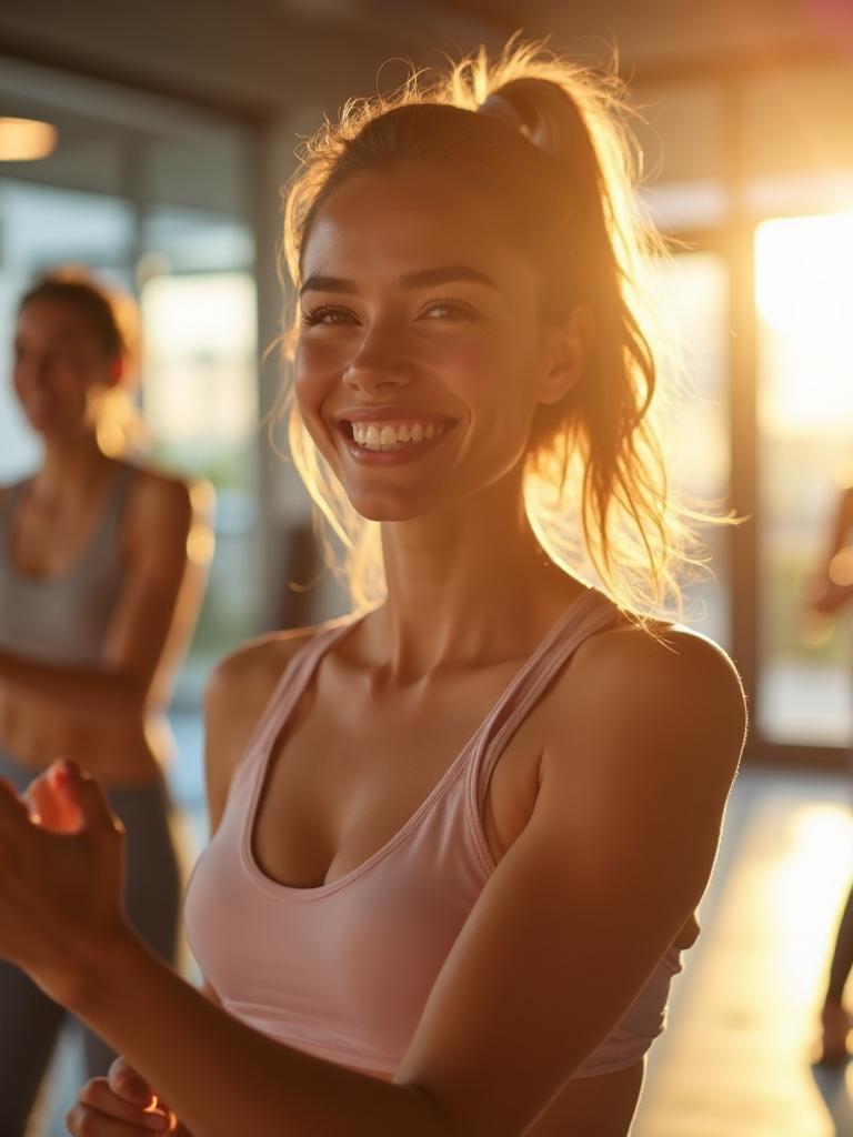 Bem-estar e treino com alegria